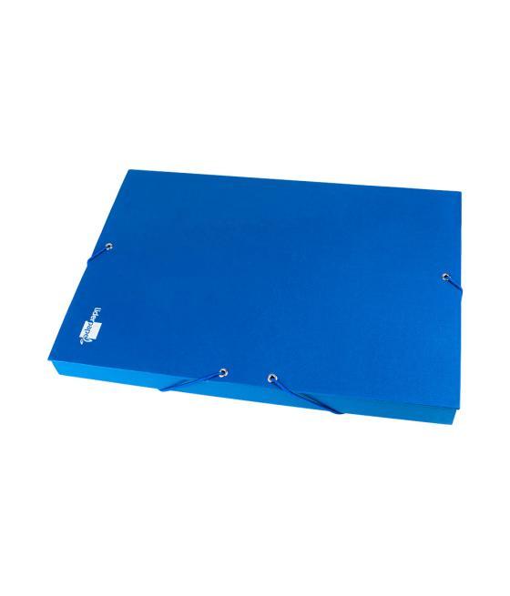 Carpeta proyectos liderpapel folio lomo 30mm cartón forradoazul