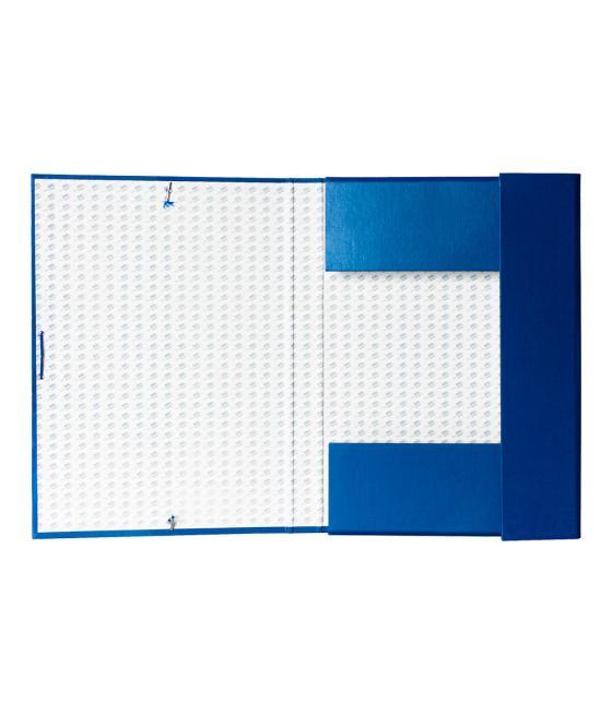 Carpeta proyectos liderpapel folio lomo 30mm cartón forradoazul