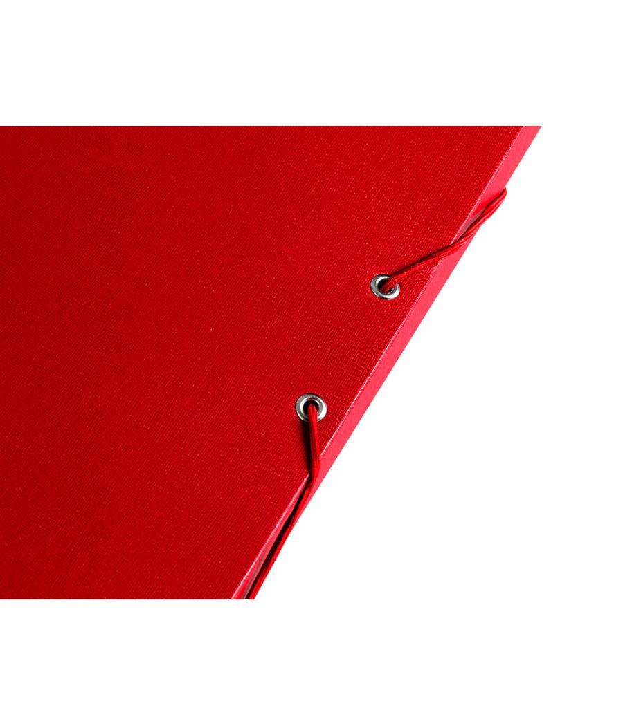 Carpeta proyectos liderpapel folio lomo 30mm cartón forrado roja