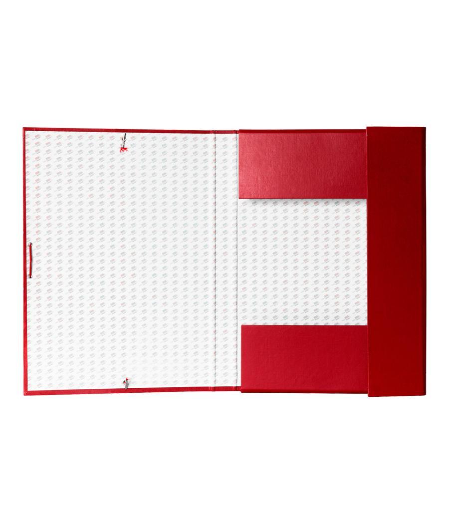 Carpeta proyectos liderpapel folio lomo 30mm cartón forrado roja