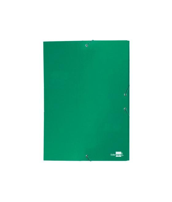 Carpeta proyectos liderpapel folio lomo 30mm cartón forrado verde