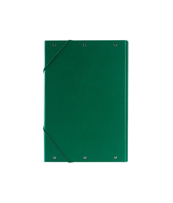 Carpeta proyectos liderpapel folio lomo 30mm cartón forrado verde