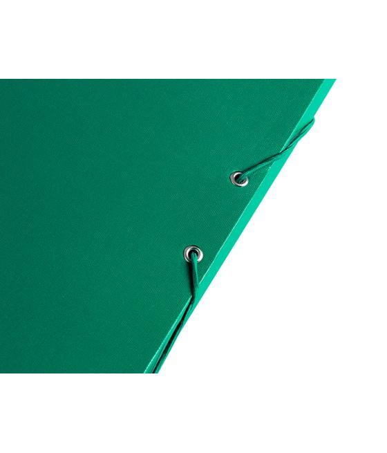 Carpeta proyectos liderpapel folio lomo 30mm cartón forrado verde