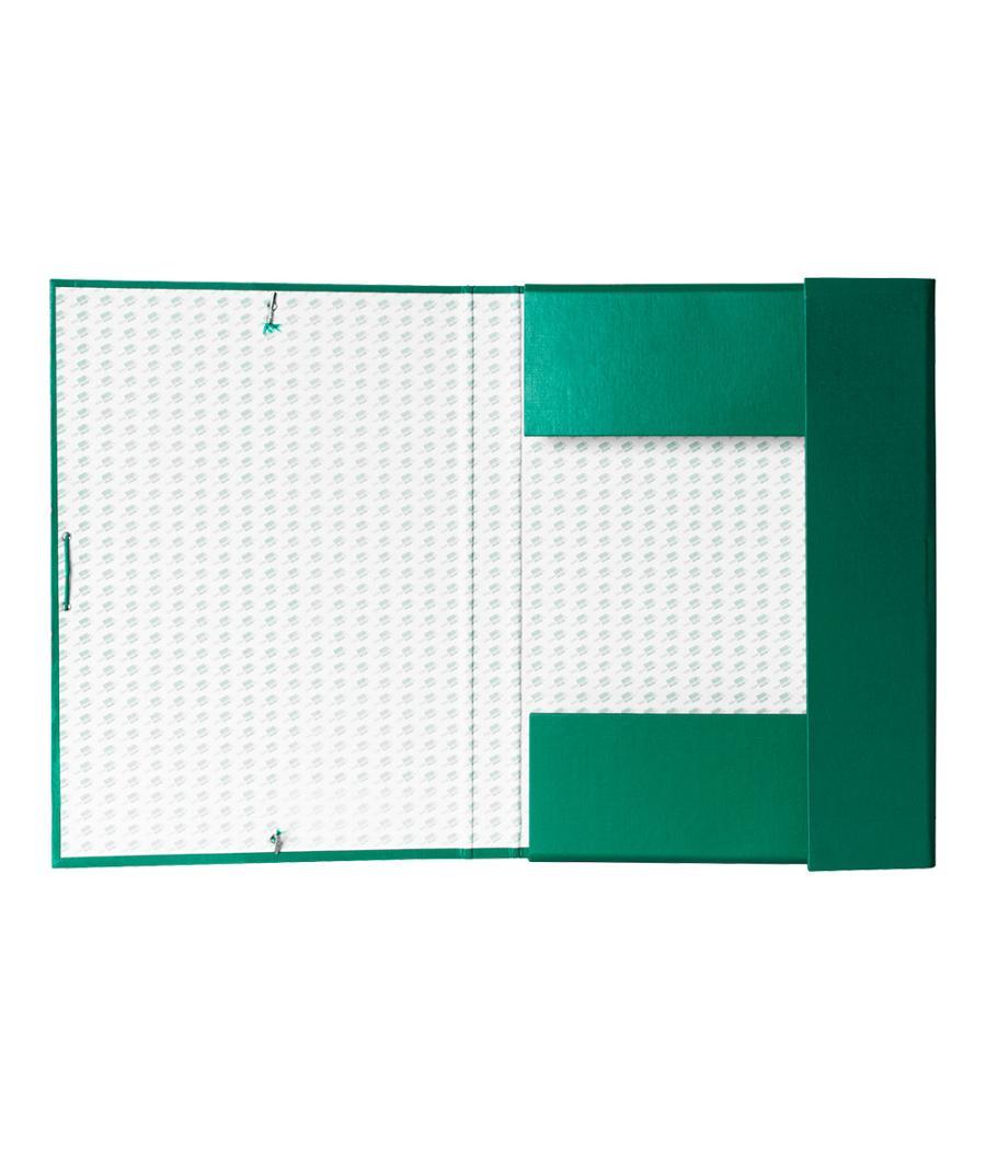 Carpeta proyectos liderpapel folio lomo 30mm cartón forrado verde