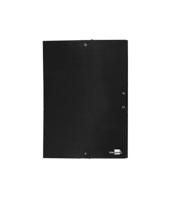 Carpeta proyectos liderpapel folio lomo 30mm cartón forrado negra