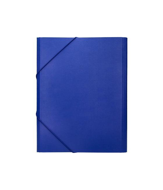 Carpeta clasificadora liderpapel 12 departamentos folio prolongado cartón forrado azul