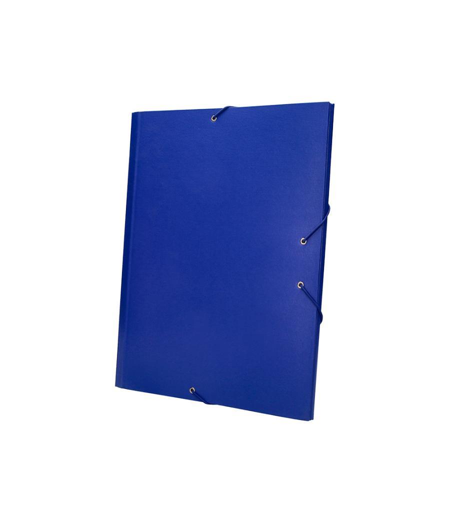 Carpeta clasificadora liderpapel 12 departamentos folio prolongado cartón forrado azul