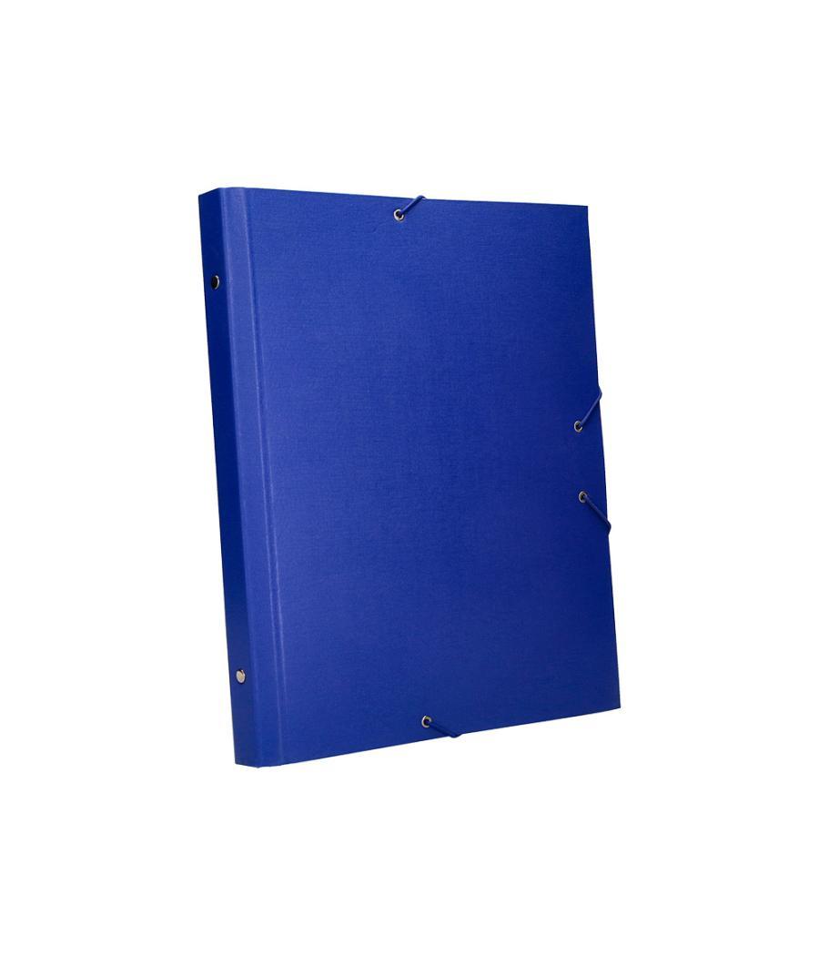 Carpeta clasificadora liderpapel 12 departamentos folio prolongado cartón forrado azul