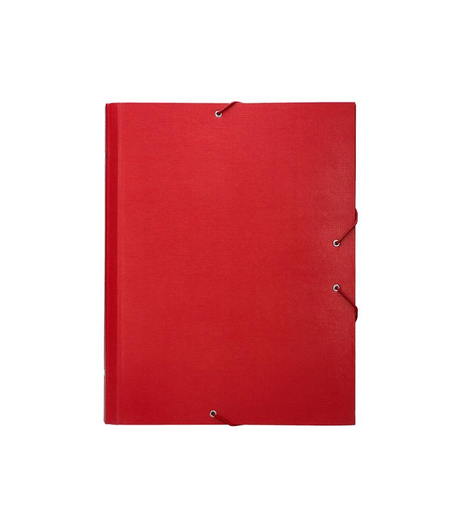 Carpeta clasificadora liderpapel 12 departamentos folio prolongado cartón forrado roja