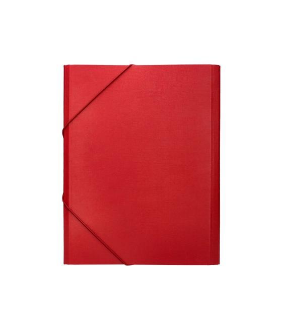 Carpeta clasificadora liderpapel 12 departamentos folio prolongado cartón forrado roja