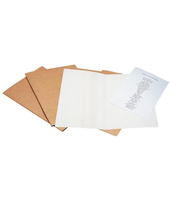 Subcarpeta liderpapel folio kraft interior blanco 240g/m2