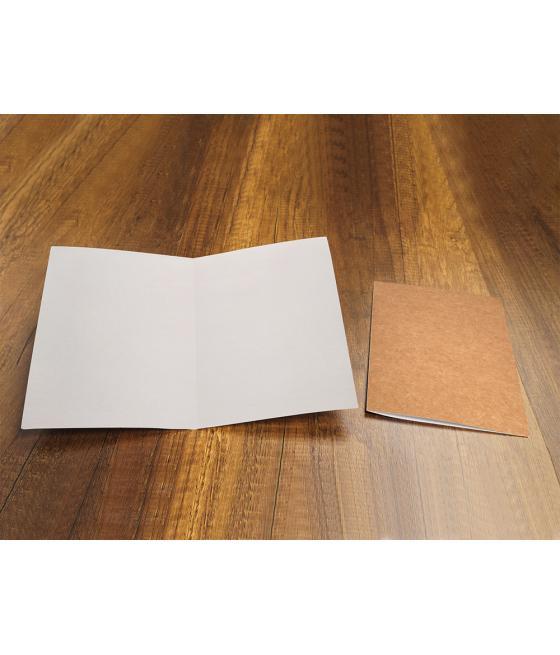 Subcarpeta liderpapel folio kraft interior blanco 240g/m2