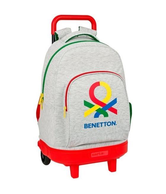 Safta mochila grande c/ruedas compact extraíble benetton pop