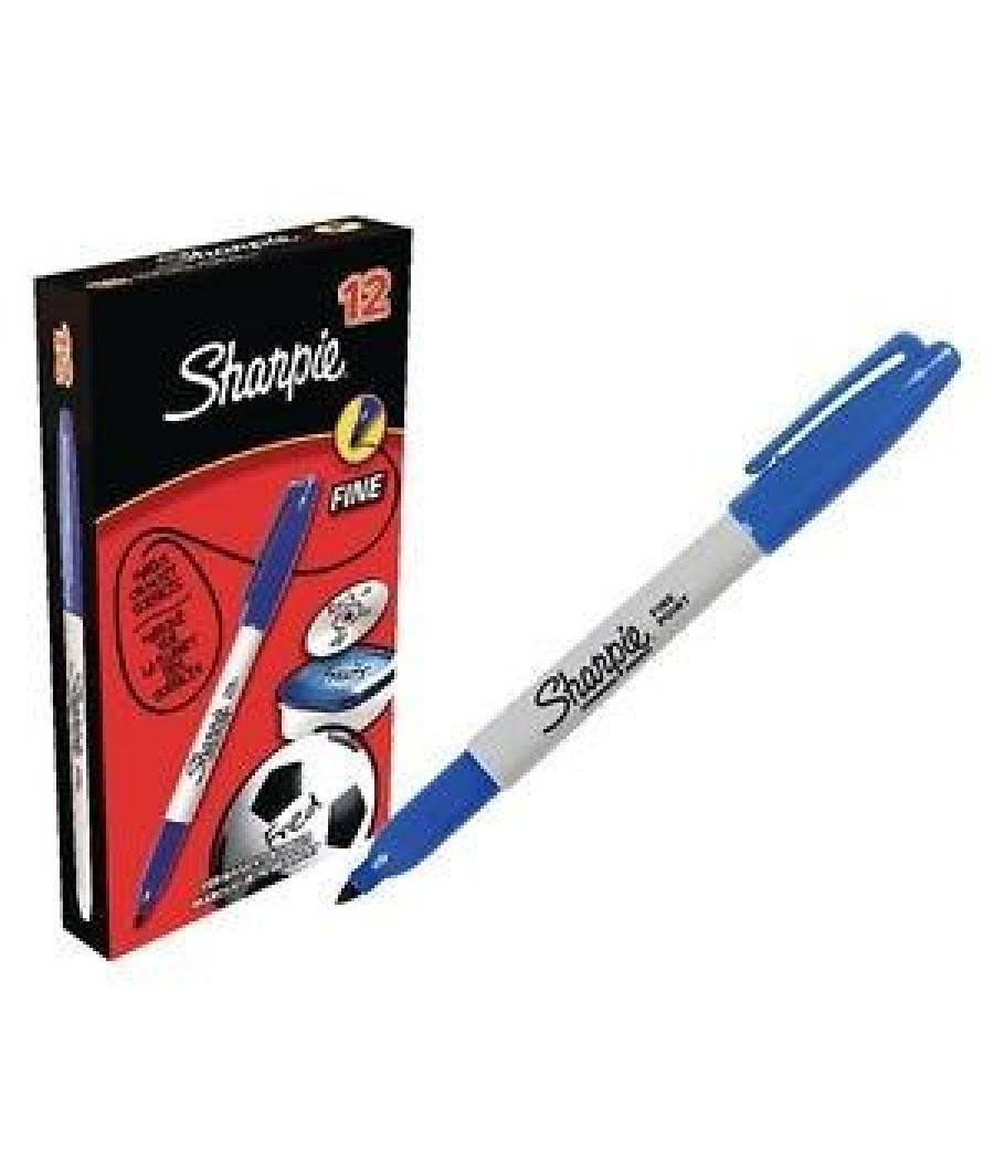 Sharpie marcador permanente fine 0,9mm azul punta redonda