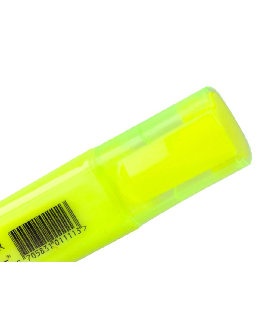 Rotulador q-connect fluorescente amarillo punta biselada
