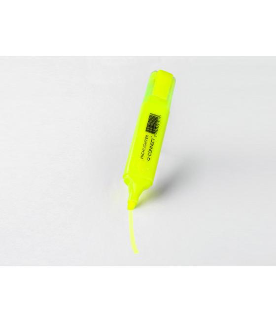 Rotulador q-connect fluorescente amarillo punta biselada