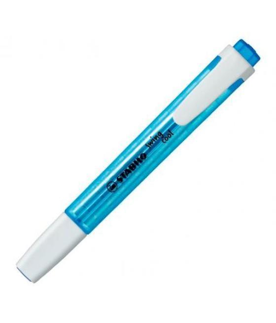 Stabilo marcador fluorescente swing cool azul caja 10 ud