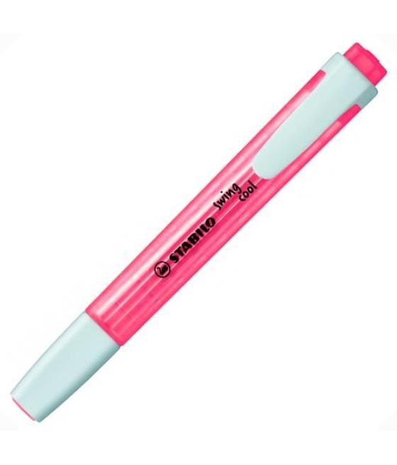 Stabilo marcador fluorescente swing cool rojo caja 10 ud