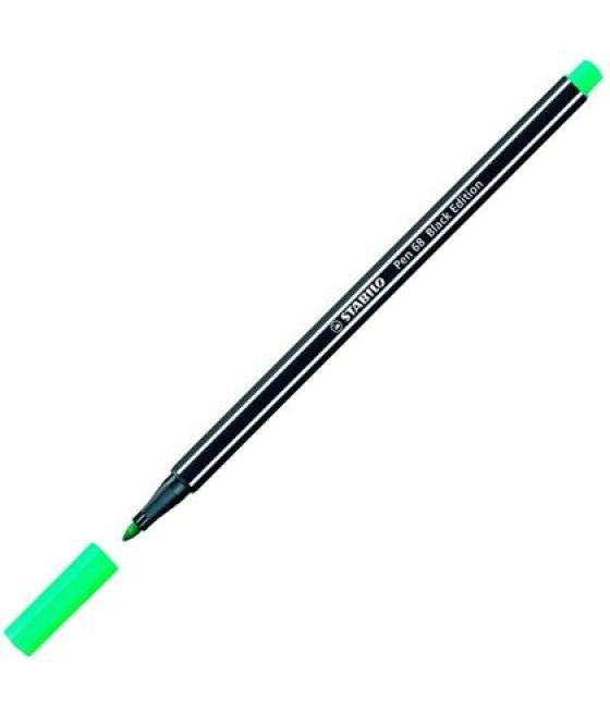 Stabilo pen 68 rotulador verde hielo -10u-