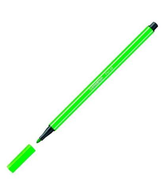 Stabilo rotulador pen 68 verde claro caja 10 ud