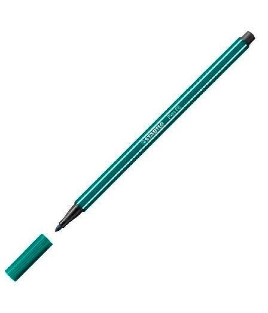 Stabilo pen 68 rotulador verde turquesa -10u-