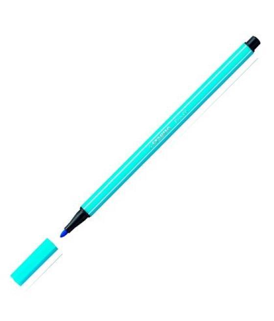Stabilo rotulador pen 68 azul celeste caja 10 ud