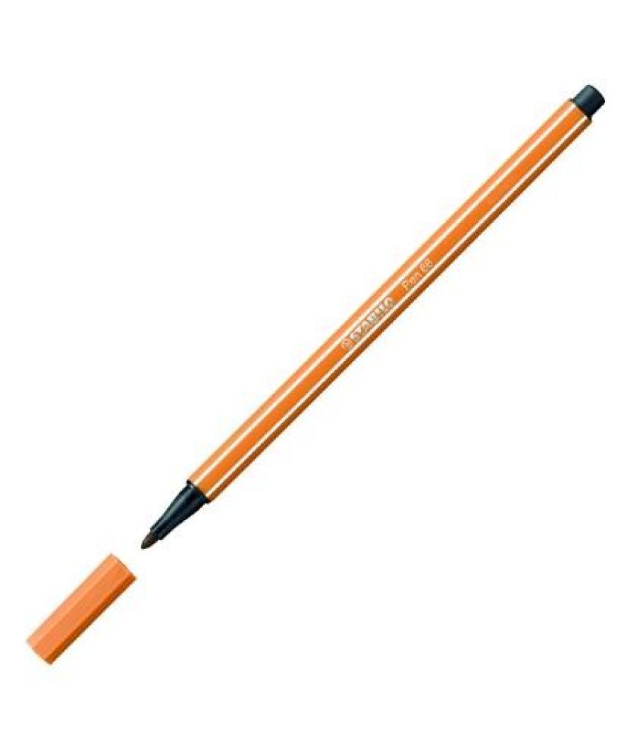 Stabilo pen 68 rotulador ocre oscuro -10u-