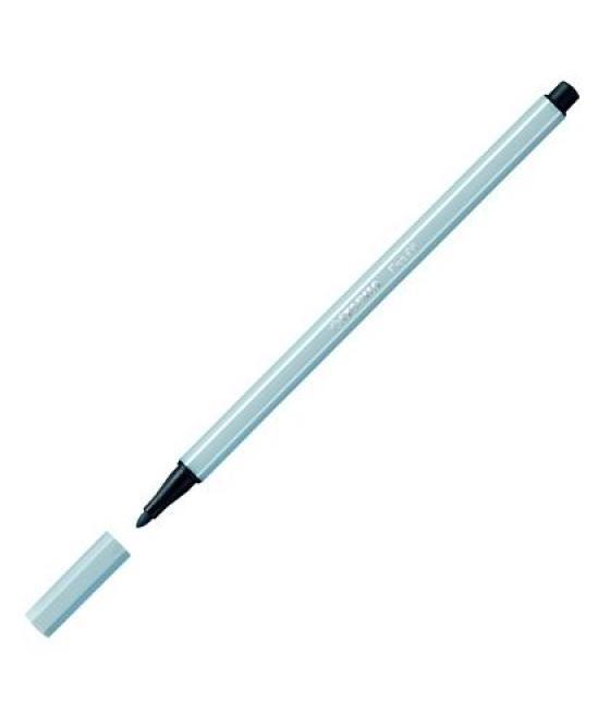 Stabilo pen 68 rotulador gris claro -10u-