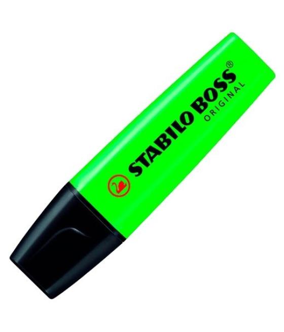 Stabilo boss marcador fluorescente verde