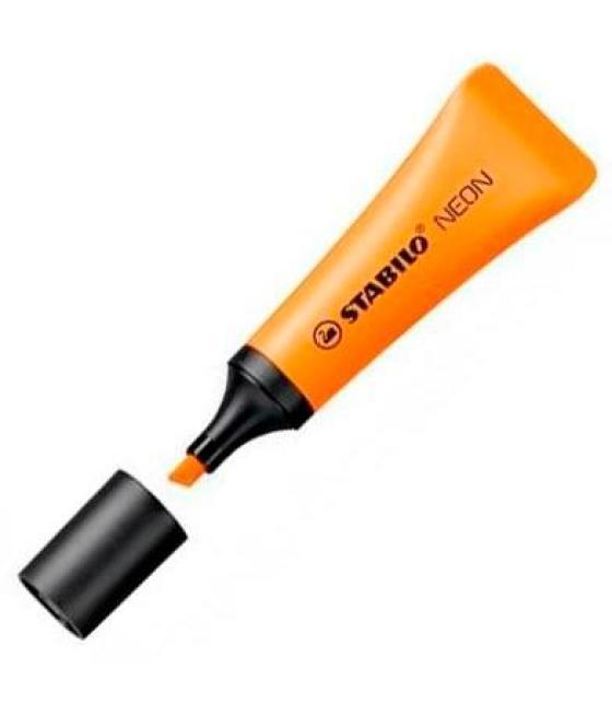 Stabilo neon marcador fluorescente naranja -10u-