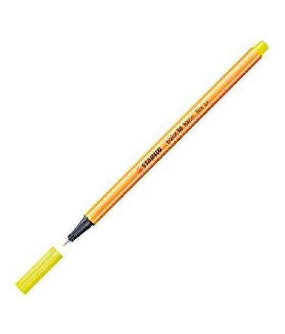 Stabilo point 88 rotulador amarillo neón -10u-