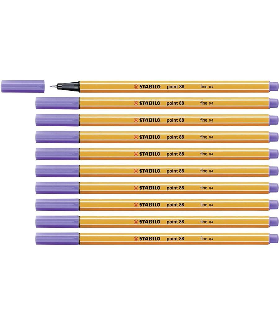 Stabilo point 88 rotulador malva -10u-