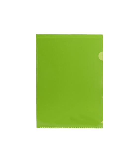 Carpeta liderpapel dossier uñero 44003 polipropileno din a4 verde 20 hojas