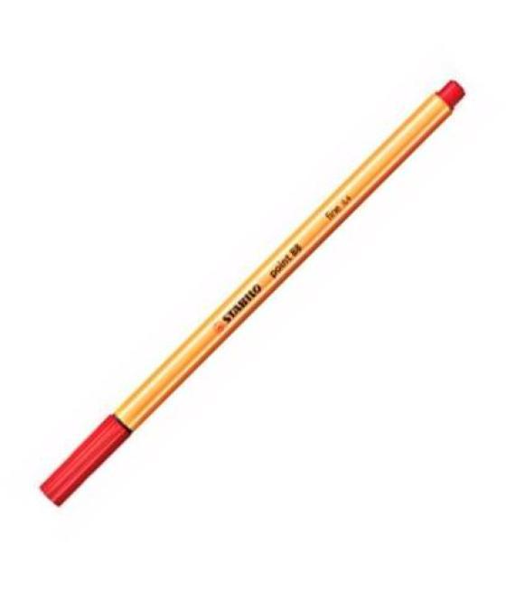 Stabilo point 88 rotulador rojo -10u-