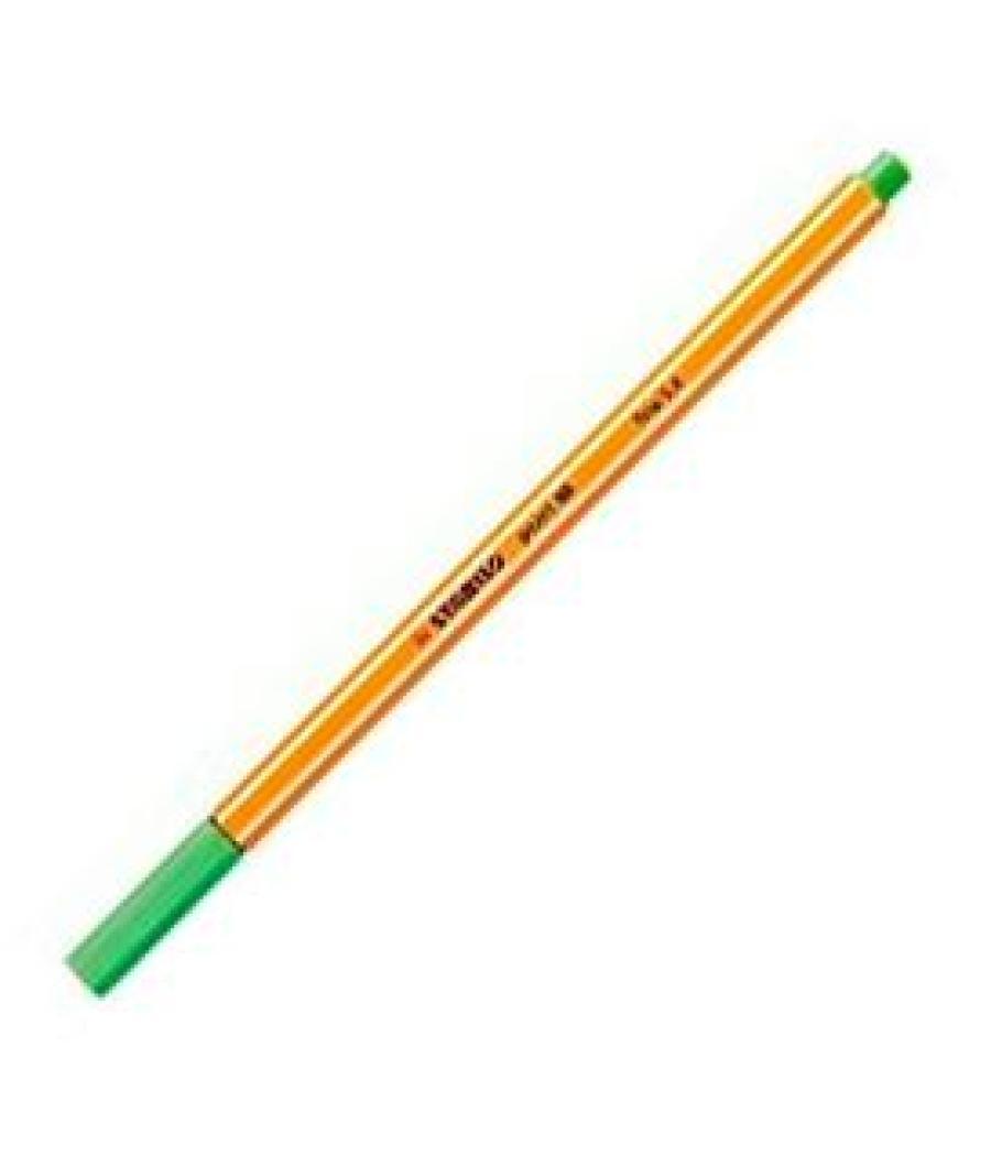 Stabilo point 88 rotulador verde hoja -10u-