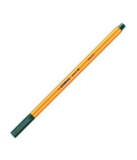 Stabilo point 88 rotulador verde pino -10u-