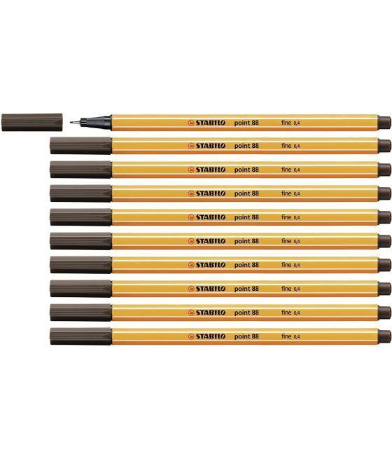 Stabilo rotulador point 88 ocre caja 10 ud