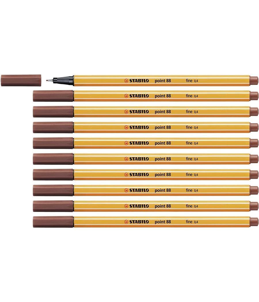 Stabilo point 88 rotulador siena -10u-