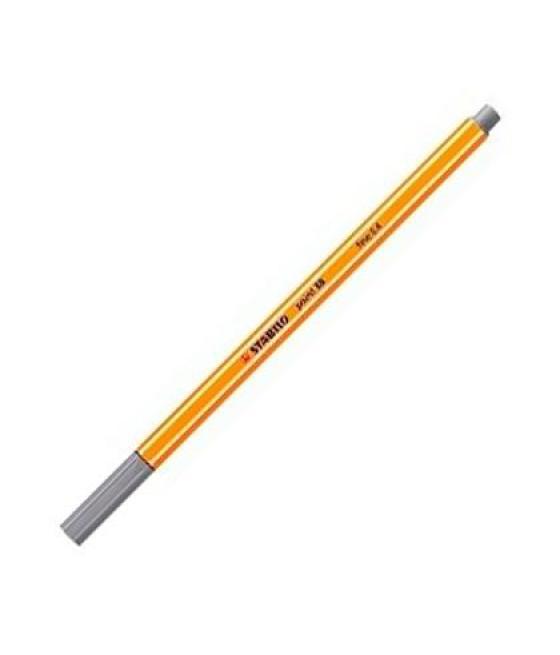Stabilo point 88 rotulador gris oscuro -10u-