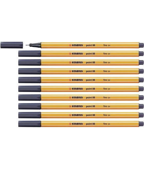 Stabilo point 88 rotulador gris payne -10u-
