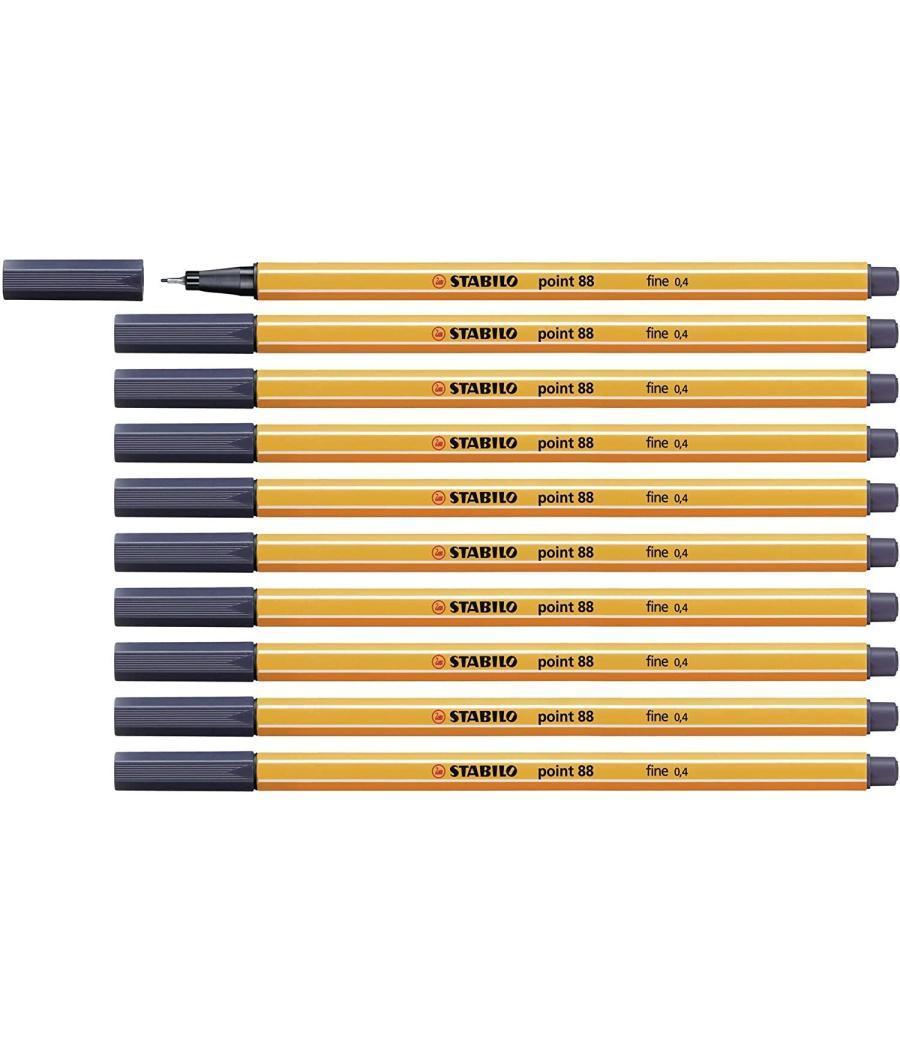 Stabilo point 88 rotulador gris payne -10u-