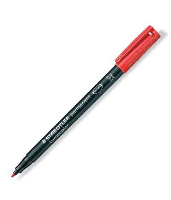 Staedtler rotulador permanente lumocolor 317-2 m rojo