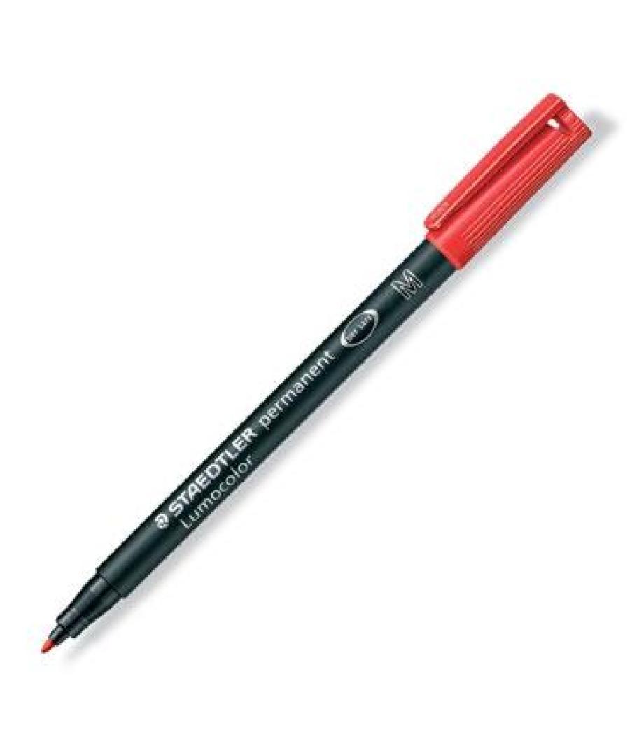 Staedtler rotulador permanente lumocolor 317-2 m rojo