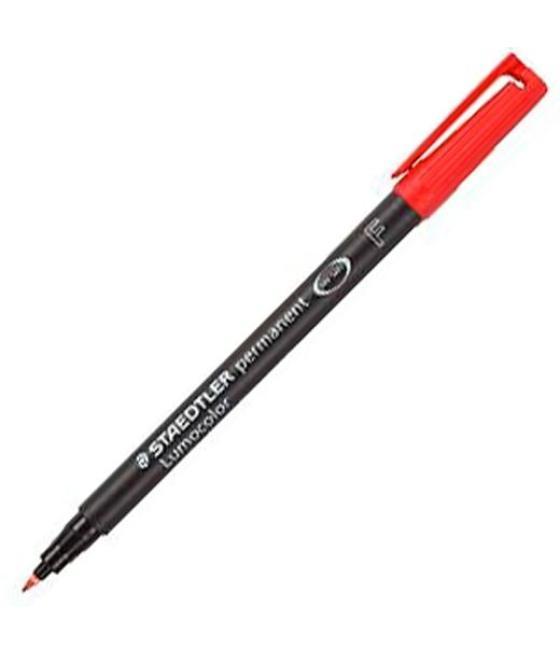 Staedtler rotulador permanente lumocolor 318-2 f rojo