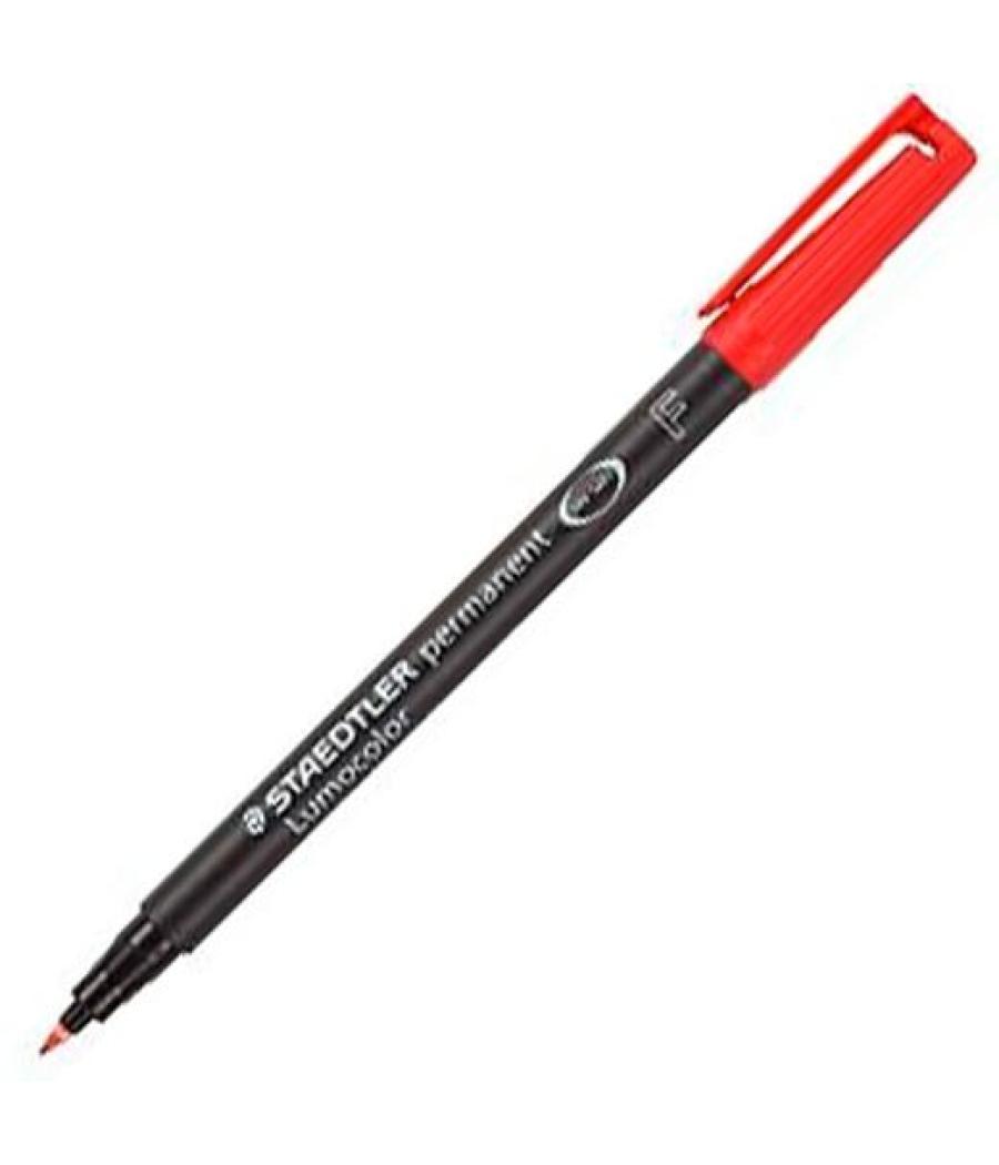 Staedtler rotulador permanente lumocolor 318-2 f rojo