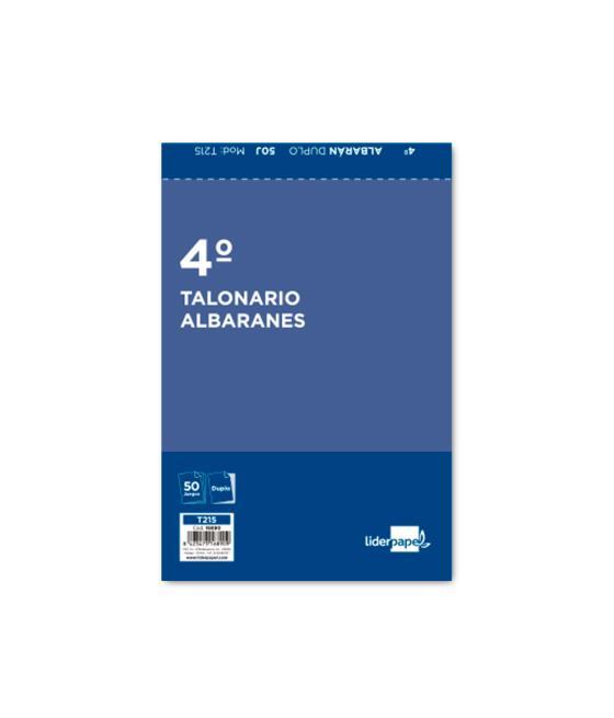 Talonario liderpapel albarán cuarto original y copia t215