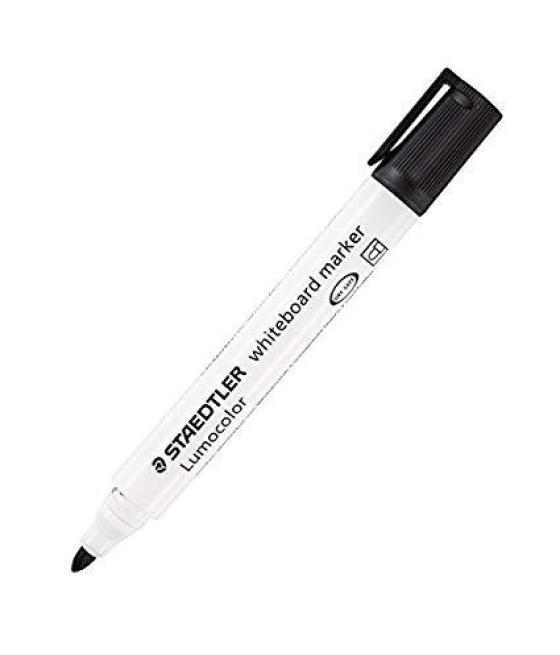 Staedtler rotulador pizarra-blanca lumocolor punta redonda negro 351-9