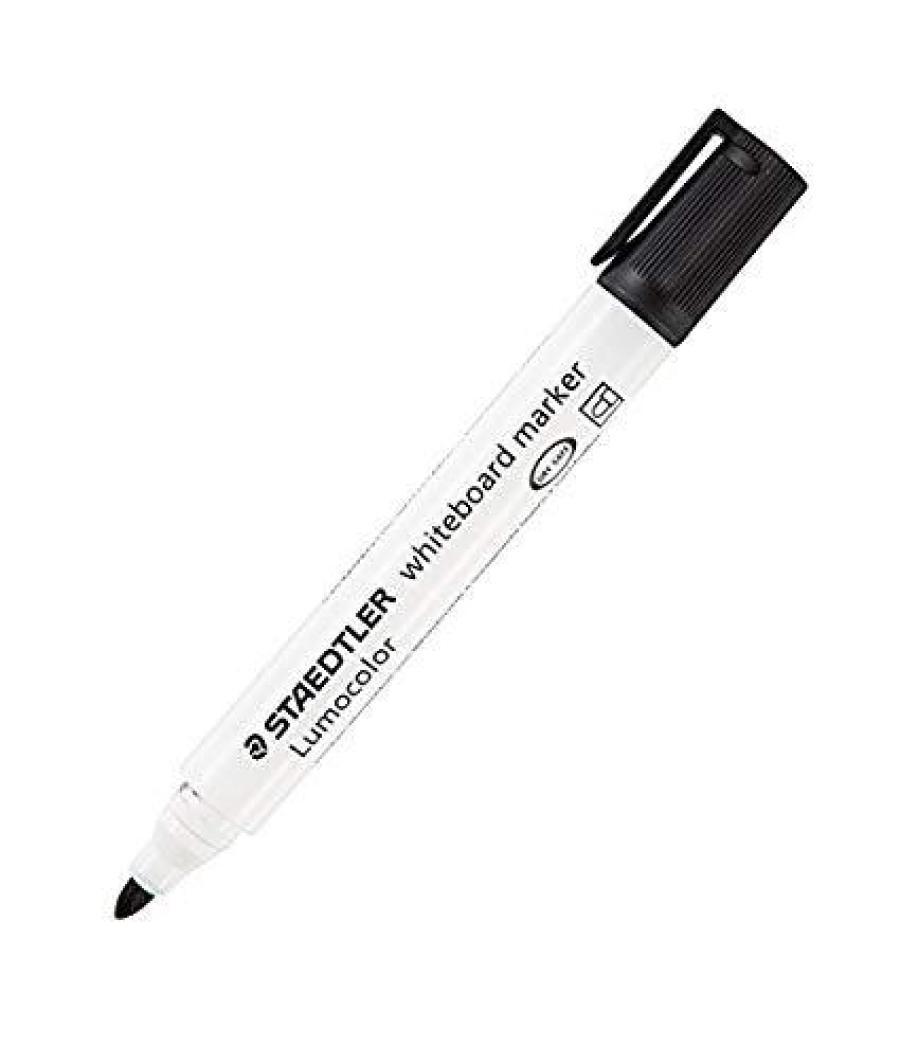Staedtler rotulador pizarra-blanca lumocolor punta redonda negro 351-9