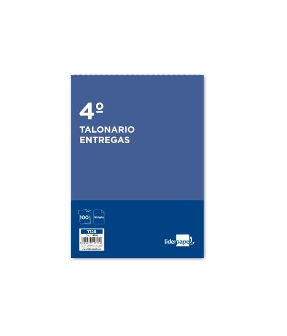 Talonario liderpapel entregas cuarto original t126