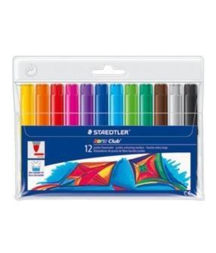 Staedtler rotulador grueso noris estuche 12 ud colores surtidos